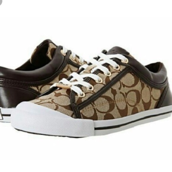 Coach Shoes - COACH BROWN FRANCESCA SNEAKERS